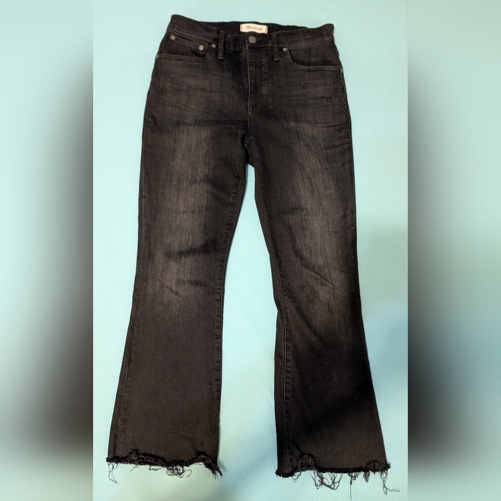 Madewell Flare Leg Grunge Jeans